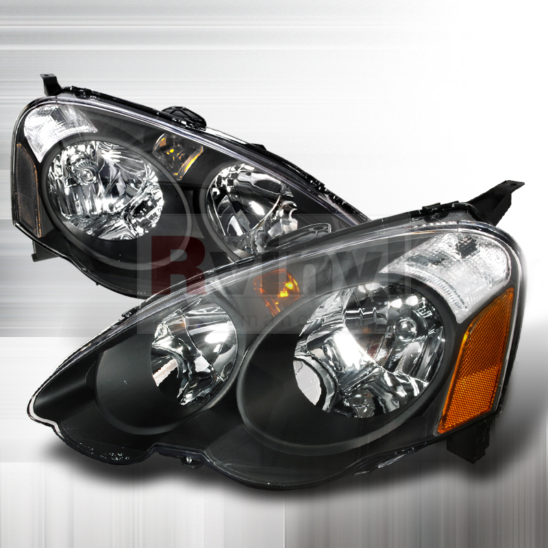 SpecD Tuning® Acura RSX 20022004 Black Euro Headlights