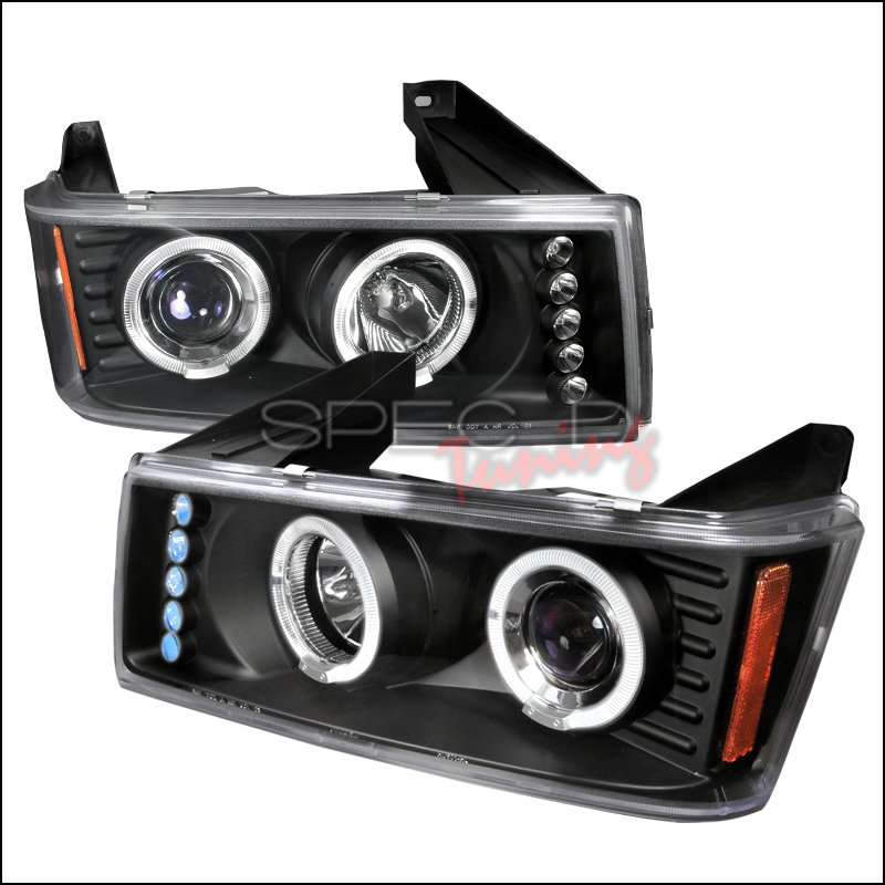SpecD Tuning® Chevrolet Colorado 20042010 LED Halo Black Projector