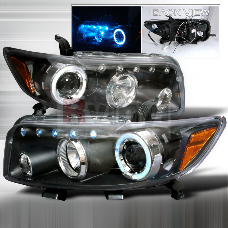 Spec-D Tuning® Scion xB 2008-2010 LED Halo Black Projector Headlights